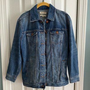 NWT Madewell Wortham Wash Oversized Denim Jacket